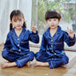 Autumn children's Pajamas Simulation Silk Long-sleeved Trousers