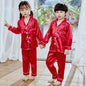 Autumn children's Pajamas Simulation Silk Long-sleeved Trousers