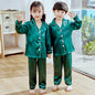Autumn children's Pajamas Simulation Silk Long-sleeved Trousers