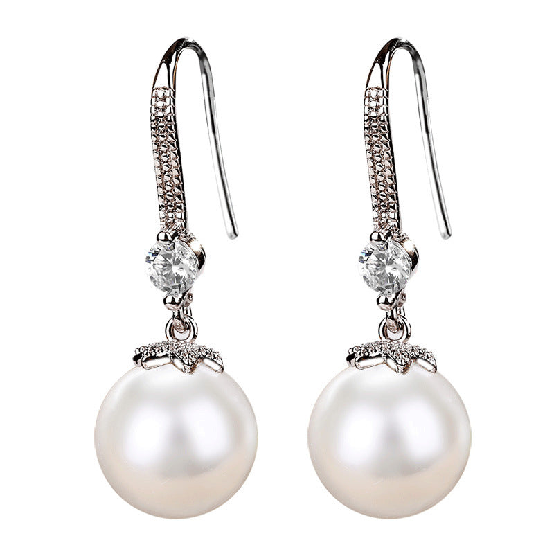 Korean net red imitation Pearl Earrings