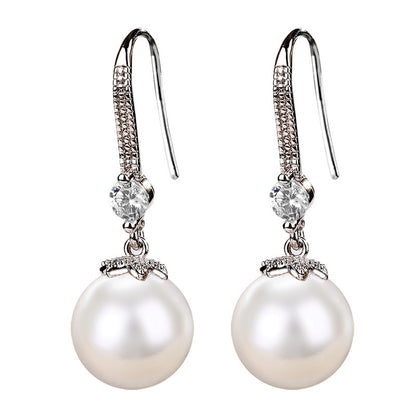 Korean net red imitation Pearl Earrings