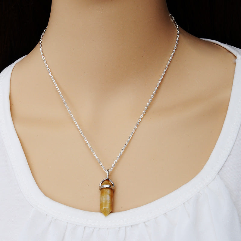 Hexagon Pendant Necklace