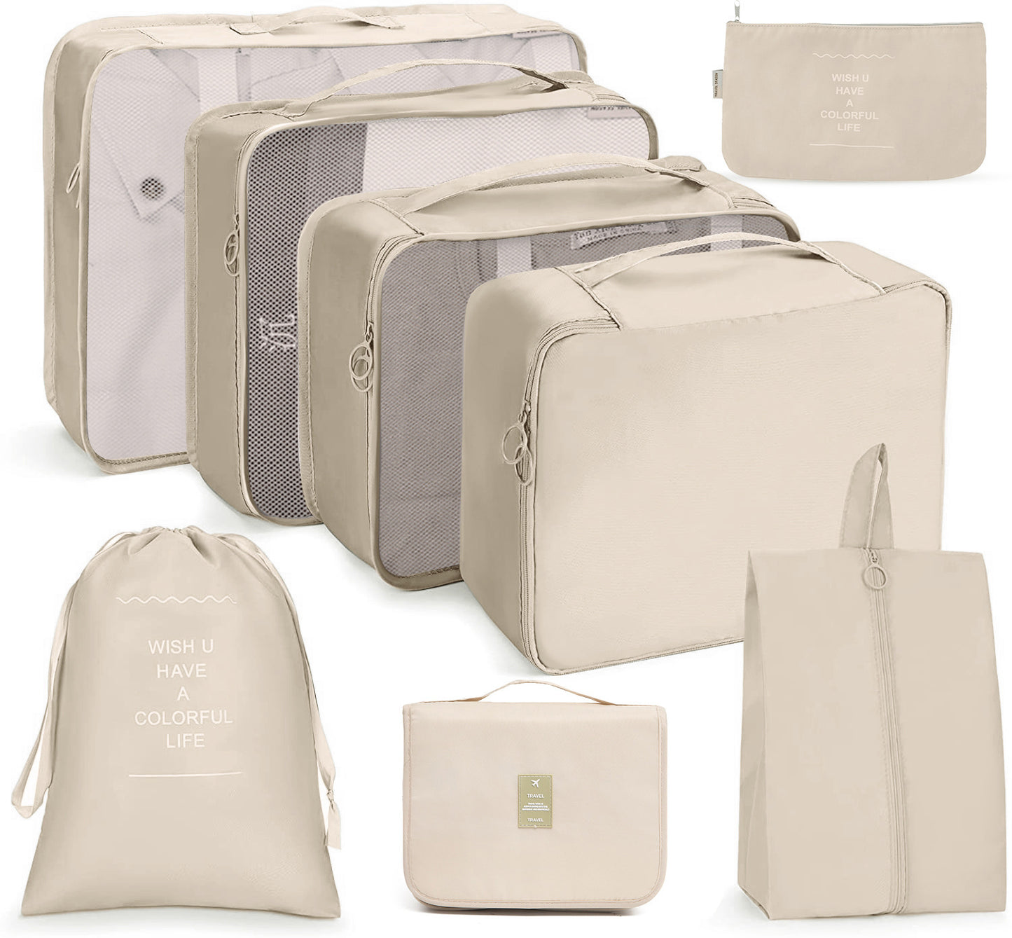 Travel 7 pieces Storage Bag Set