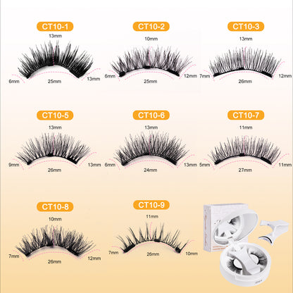 Eyelash box 3D Thick Magnetic Eyelashes one-piece Clip Set