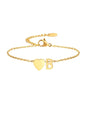 Stainless Steel Heart 26 Letter Bracelet
