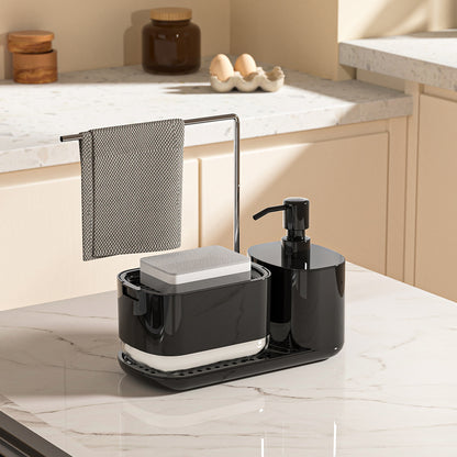 Stainless Steel Kitchen Rack Detergent Dispenser