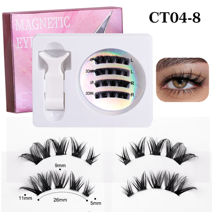Eyelash box 3D Thick Magnetic Eyelashes one-piece Clip Set