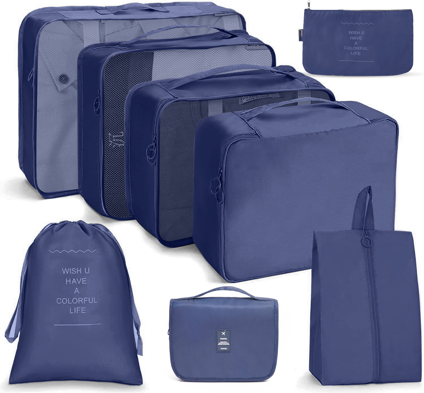 Travel 7 pieces Storage Bag Set
