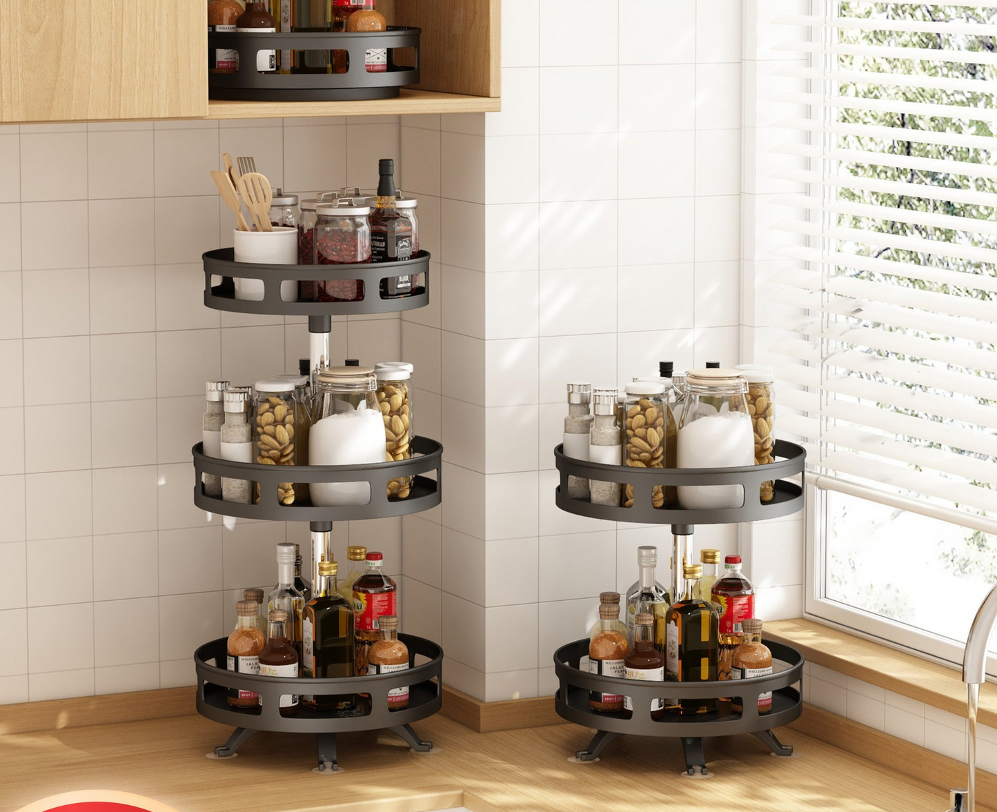 360 degree Rotatable kitchen Rack
