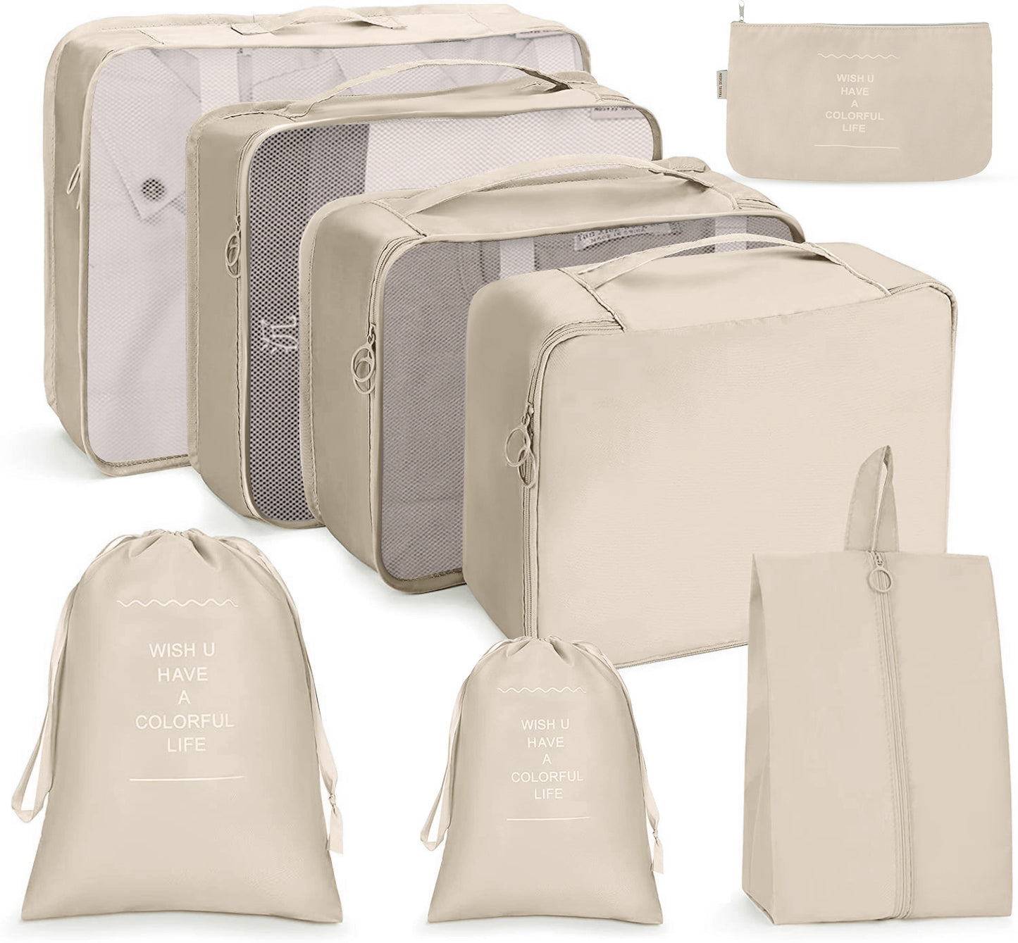 Travel 7 pieces Storage Bag Set