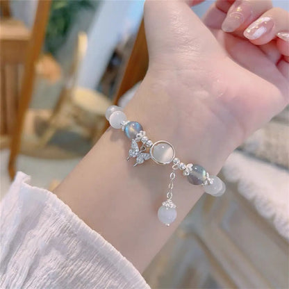 Fashion Ladies Imitation Opal Bell Crystal Bracelet