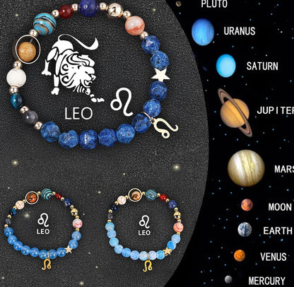Twelve Zodiac Crystal Bracelets