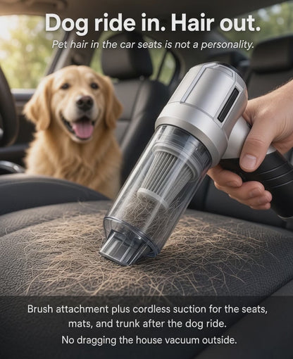 2-in-1 Cordless Car Vacuum & Air Duster