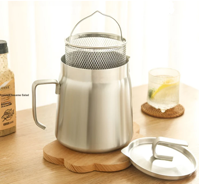 Stainless Steel Fryer with Strainer