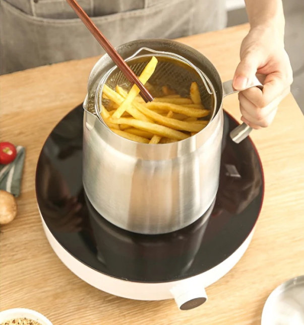 Stainless Steel Fryer with Strainer