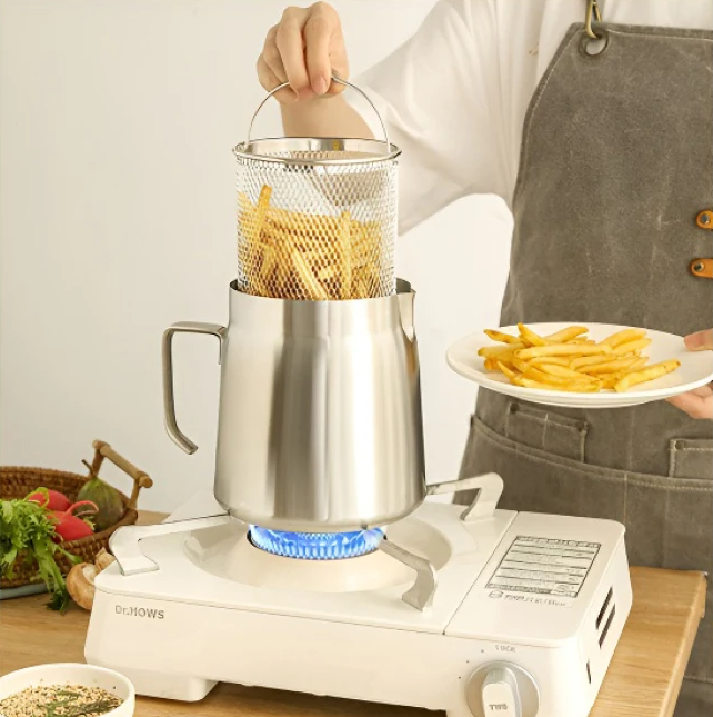 Stainless Steel Fryer with Strainer