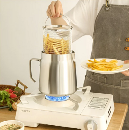Stainless Steel Fryer with Strainer